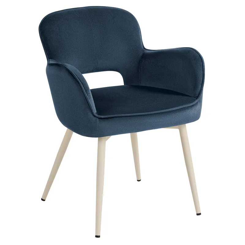 Zertifiziert ELIF | Hotel Stuhl | Samt | Blau