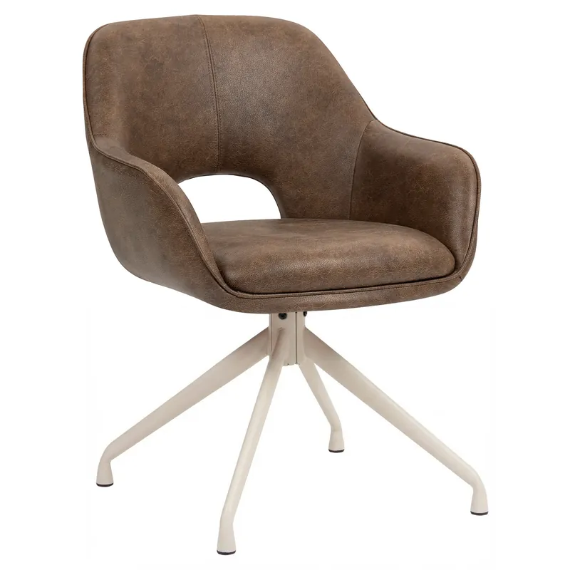 KATARINA | Hotel Stuhl | Leder | Braun | Drehfuß Bestseller