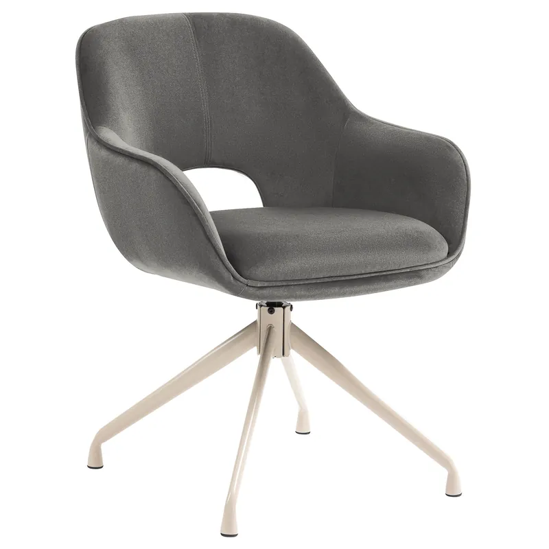 KATARINA | Hotel Stuhl | Samt | Grau | Drehfuß Kostenloser Rückversand