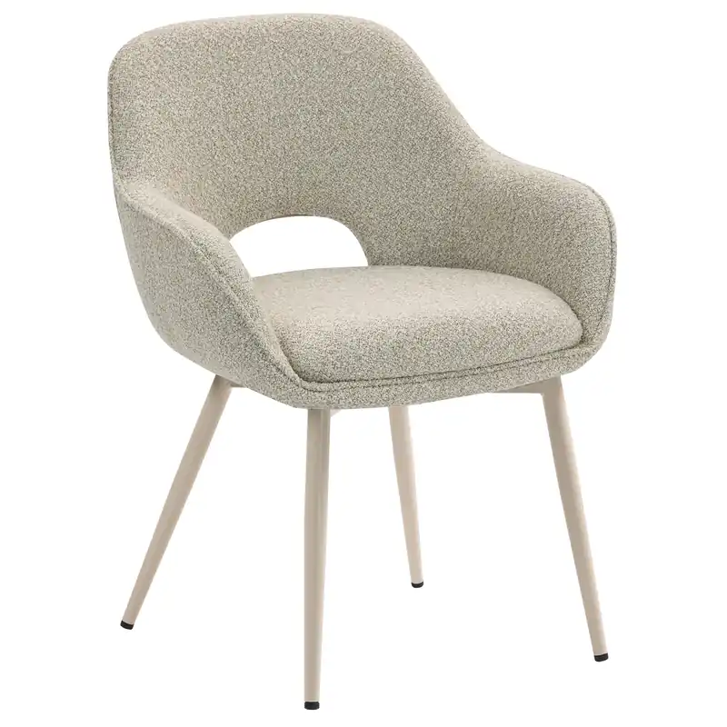 KATARINA | Hotel Stuhl | Teddystoff | Beige Markenprodukt