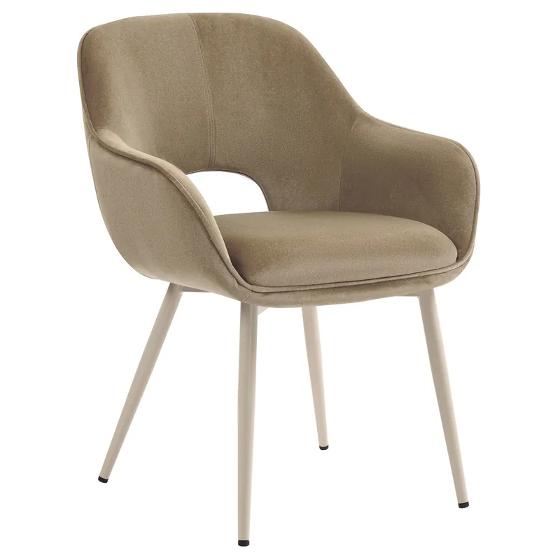 KATARINA | Hotel Stuhl | Samt | Taupe Beliebt