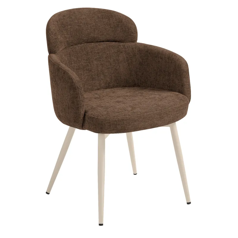 Sichere Zahlung SELINA | Hotel Stuhl | Stoff/Textil | Braun