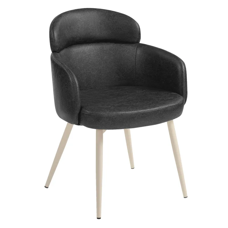 SELINA | Hotel Stuhl | Leder | Schwarz Günstig