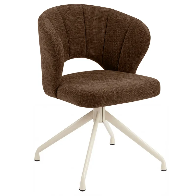 JOHANNA | Hotel Stuhl | Stoff/Textil | Braun | Drehfuß Top-Seller