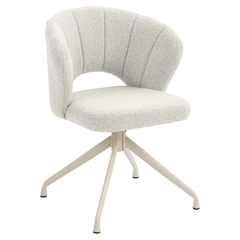 Beliebt JOHANNA | Hotel Stuhl | Teddystoff | Creme | Drehfuß