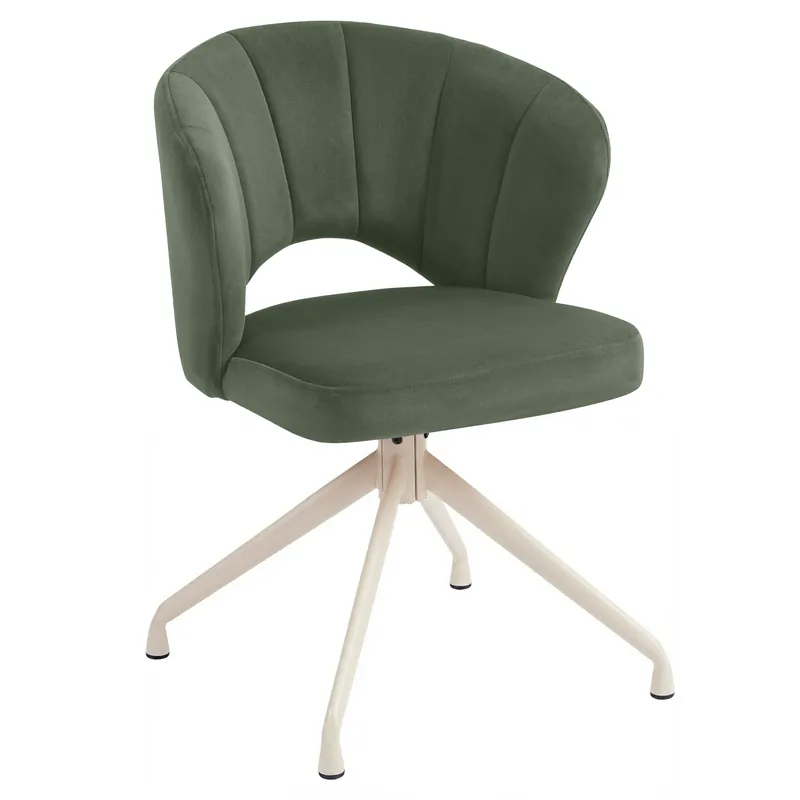 JOHANNA | Hotel Stuhl | Samt | Grün | Drehfuß Kostenfreie Lieferung