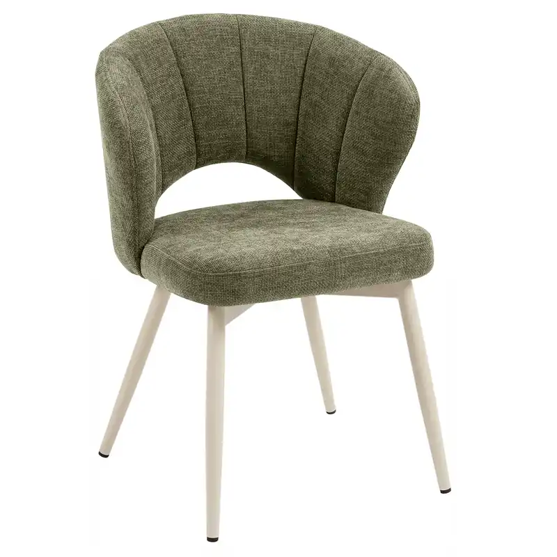 JOHANNA | Hotel Stuhl | Stoff/Textil | Grün Highlight