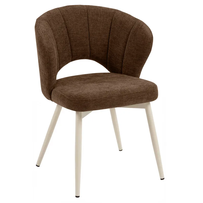 Abverkauf JOHANNA | Hotel Stuhl | Stoff/Textil | Braun
