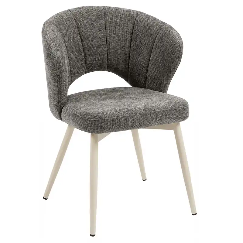 Geprüft JOHANNA | Hotel Stuhl | Stoff/Textil | Grau