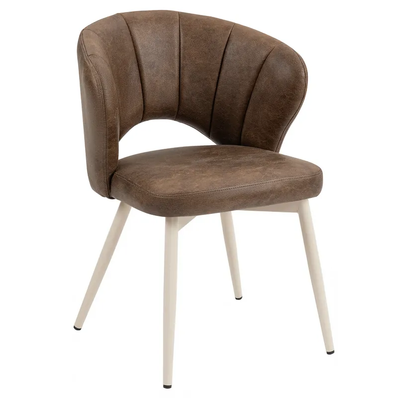 JOHANNA | Hotel Stuhl | Leder | Braun Heißes Angebot