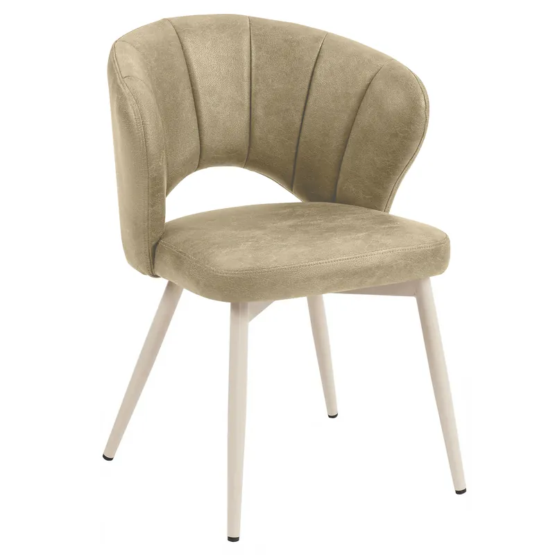 Mega-Angebot JOHANNA | Hotel Stuhl | Leder | Beige