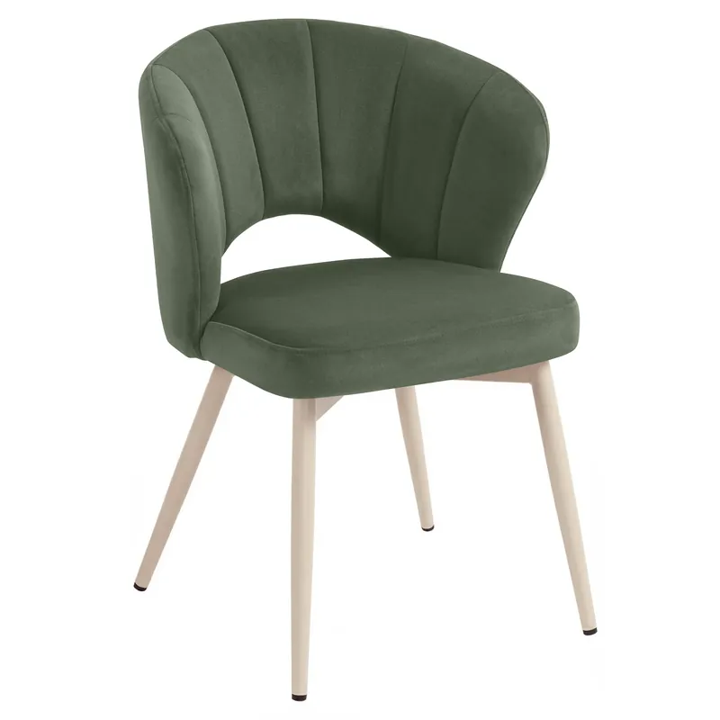 Sofort Bestellen JOHANNA | Hotel Stuhl | Samt | Grün