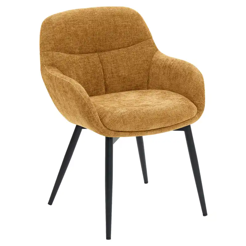 Kostenloser Versand LEANO | Hotel Stuhl | Stoff/Textil | Honig Braun