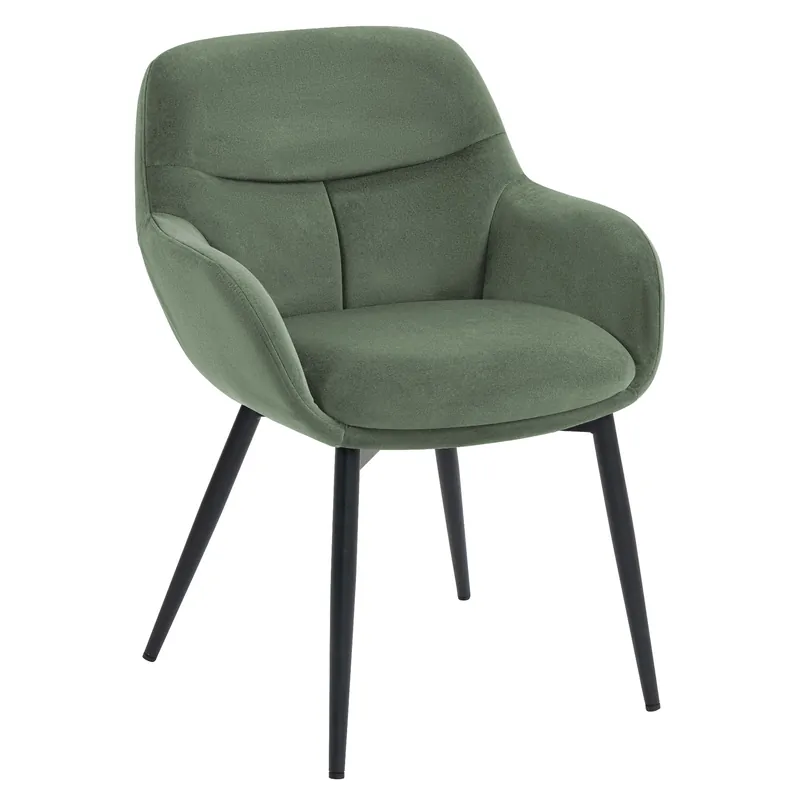 Highlight LEANO | Hotel Stuhl | Samt | Grün