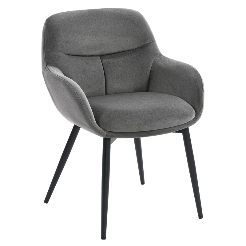 Top-Seller LEANO | Hotel Stuhl | Samt | Grau