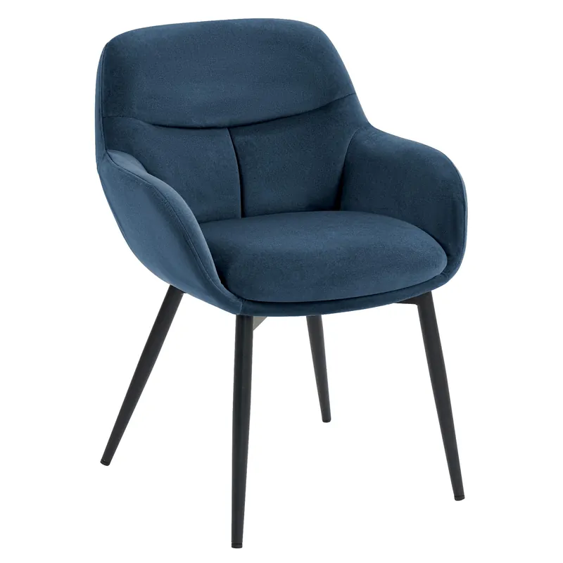 LEANO | Hotel Stuhl | Samt | Blau Markenprodukt