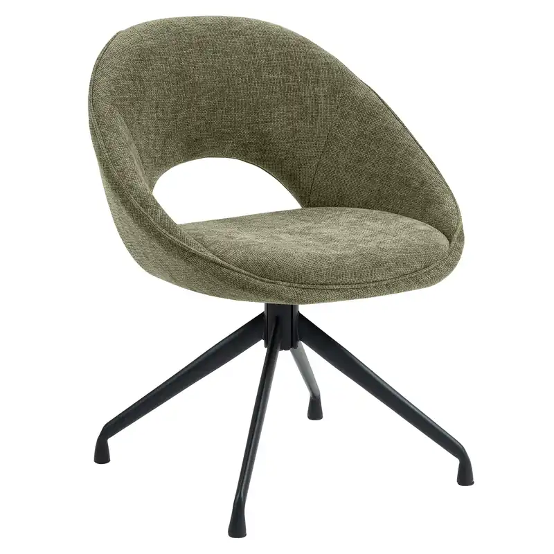 Heißes Angebot LIAM | Hotel Stuhl | Stoff/Textil | Grün | Drehfuß