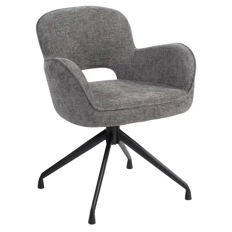 ELIF | Hotel Stuhl | Stoff/Textil | Grau | Drehfuß Wochenendangebot