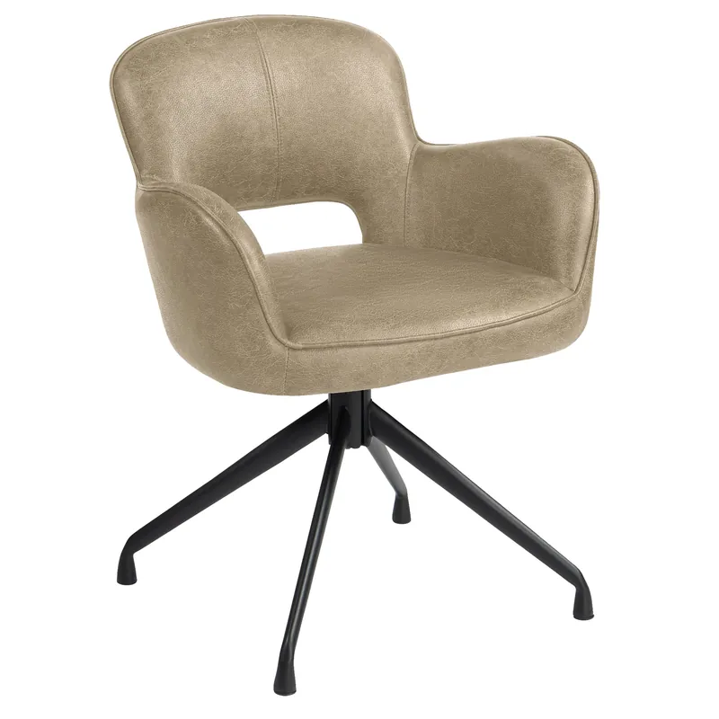 Jetzt Bestellen ELIF | Hotel Stuhl | Leder | Beige | Drehfuß