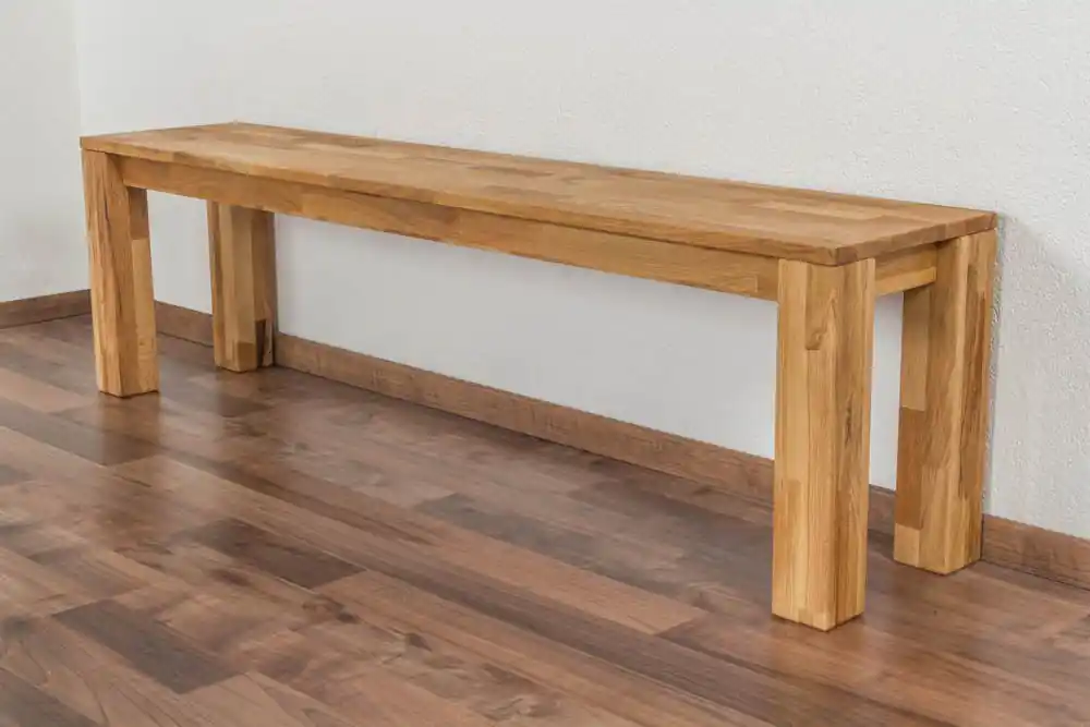 Bank Wooden Nature 132 Eiche massiv - 160 x 33 cm (L x B) Letzte Chance