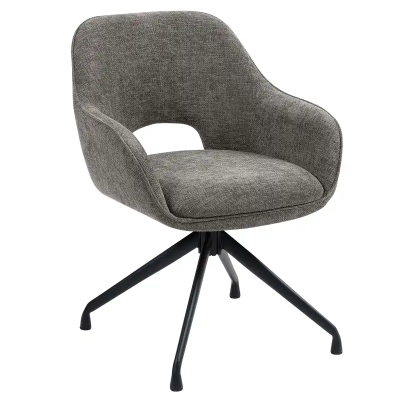 KATARINA | Hotel Stuhl | Stoff/Textil | Grau | Drehfuß Mega-Angebot