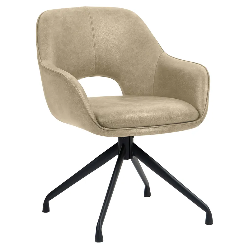 KATARINA | Hotel Stuhl | Leder | Beige | Drehfuß Saisonangebot