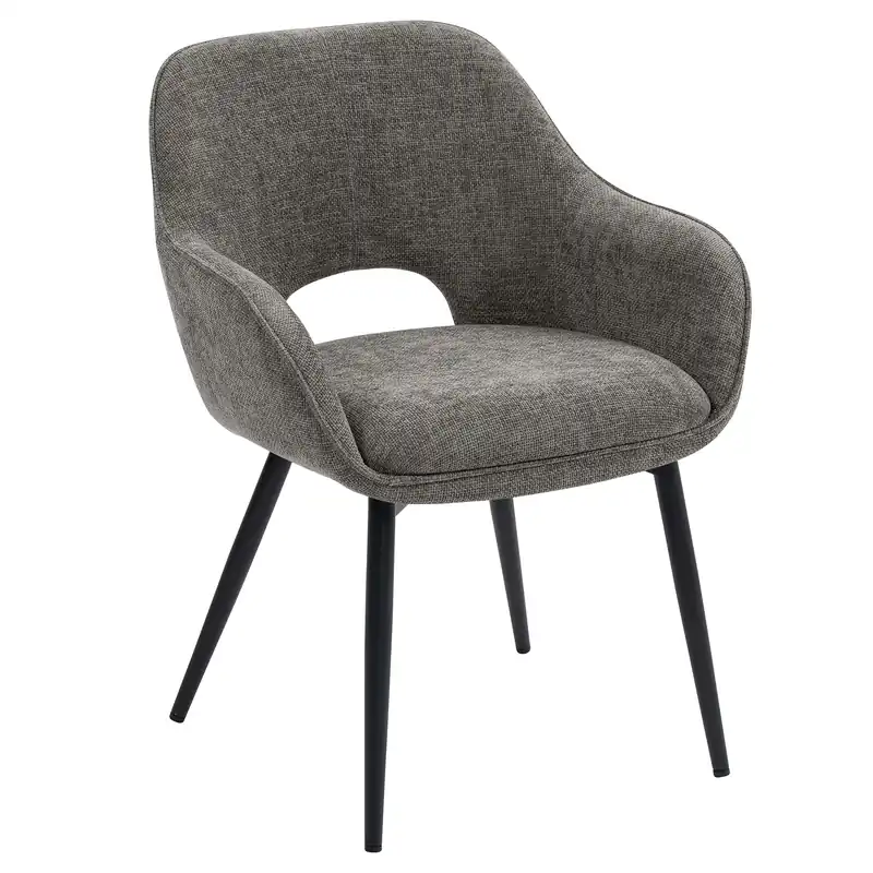 Versand Am Gleichen Tag KATARINA | Hotel Stuhl | Stoff/Textil | Grau