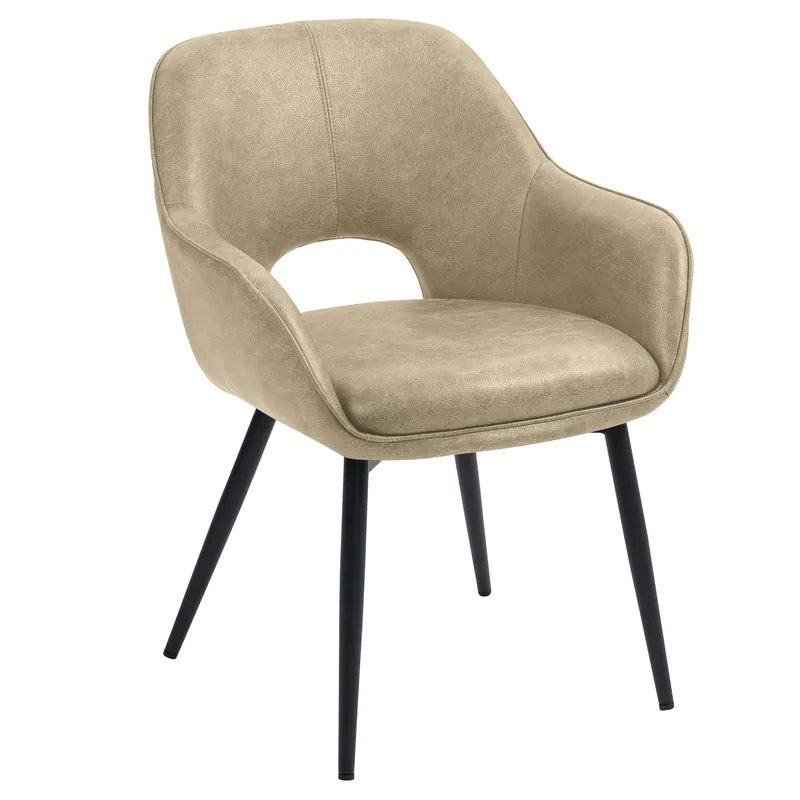 KATARINA | Hotel Stuhl | Leder | Beige Markenprodukt