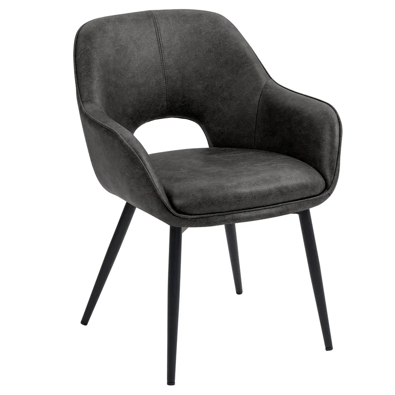 Angebot KATARINA | Hotel Stuhl | Leder | Schwarz