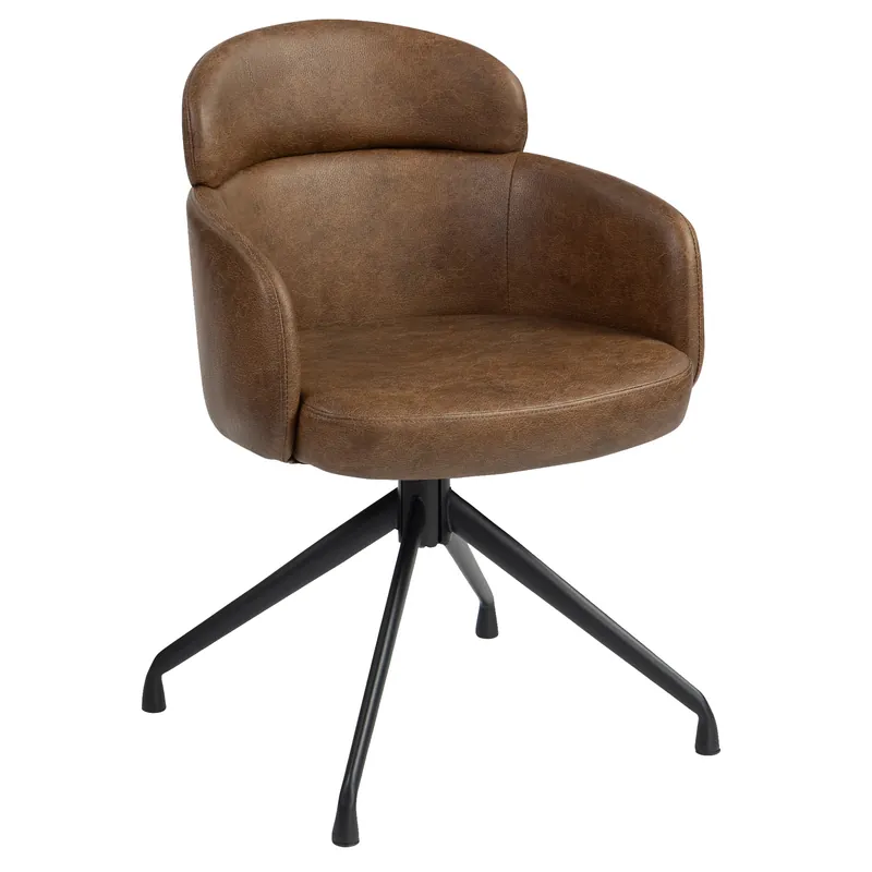 SELINA | Hotel Stuhl | Leder | Braun | Drehfuß Finale Aktion