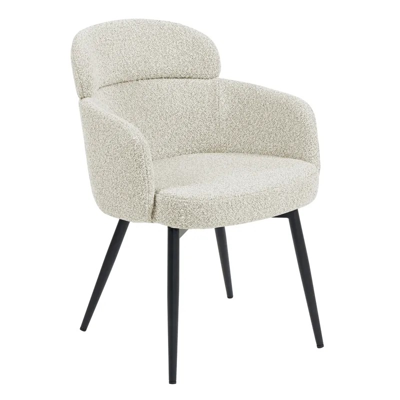 Sofort Bestellen SELINA | Hotel Stuhl | Teddystoff | Creme