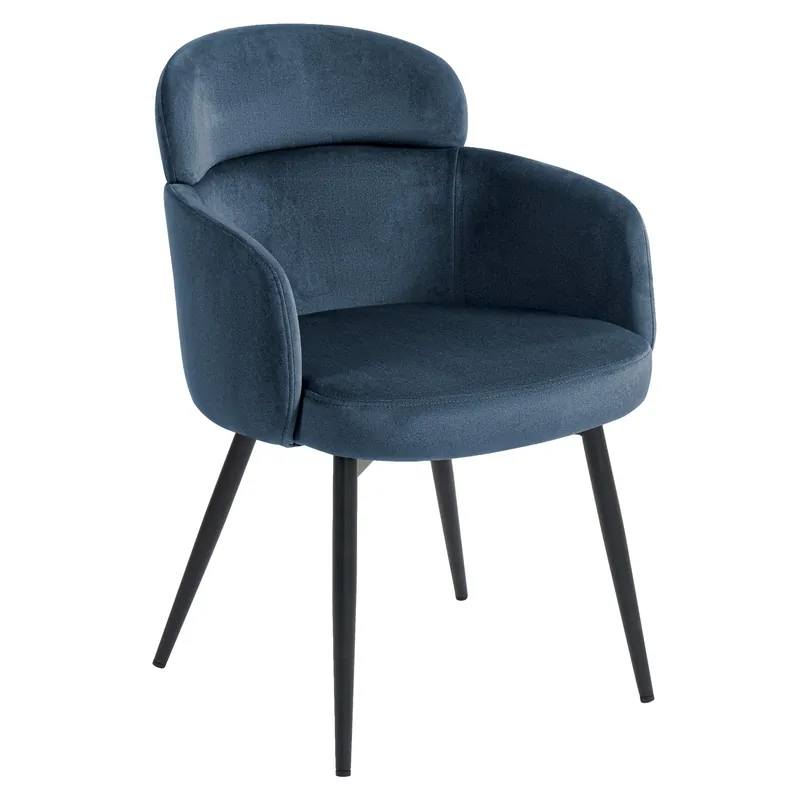 SELINA | Hotel Stuhl | Samt | Blau Wochenendangebot