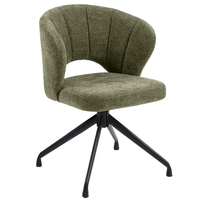 JOHANNA | Hotel Stuhl | Stoff/Textil | Grün | Drehfuß Kracherpreis