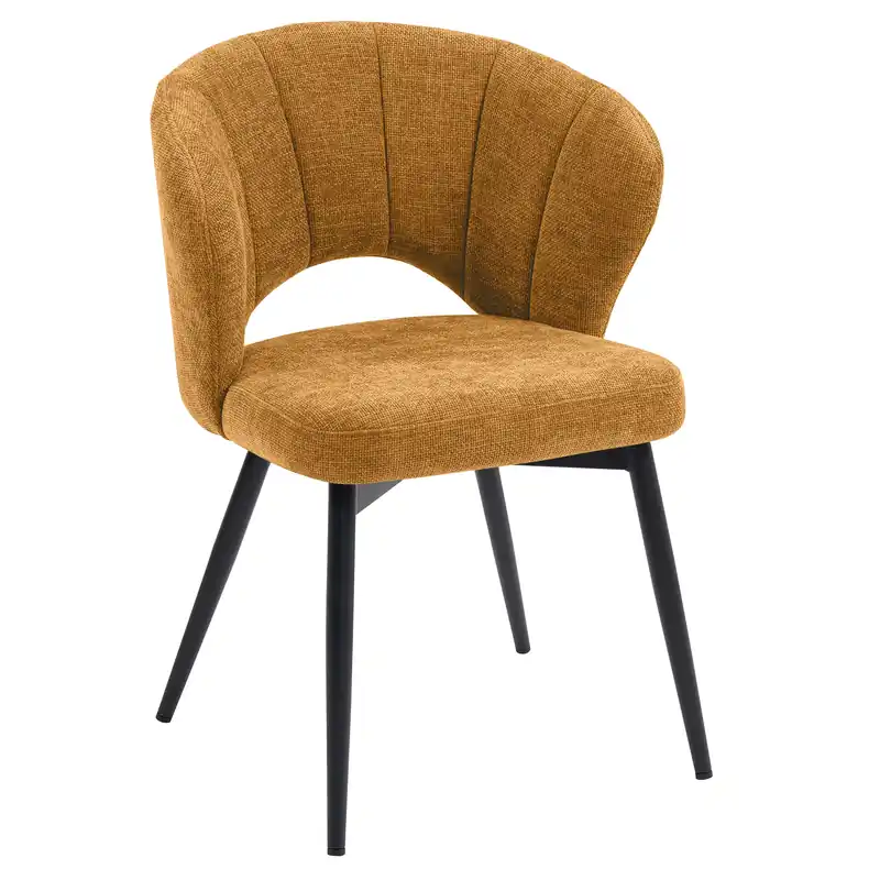 Markenprodukt JOHANNA | Hotel Stuhl | Stoff/Textil | Honig Braun