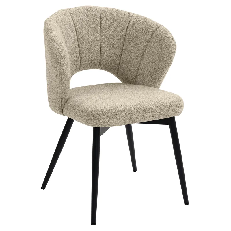 Direktkauf JOHANNA | Hotel Stuhl | Teddystoff | Beige