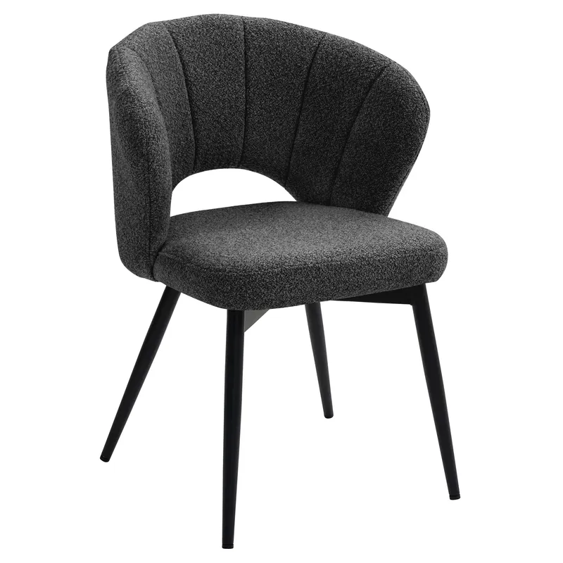 JOHANNA | Hotel Stuhl | Teddystoff | Dunkel Grün Kostenloser Rückversand