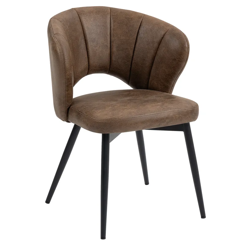 JOHANNA | Hotel Stuhl | Leder | Braun Preisknaller