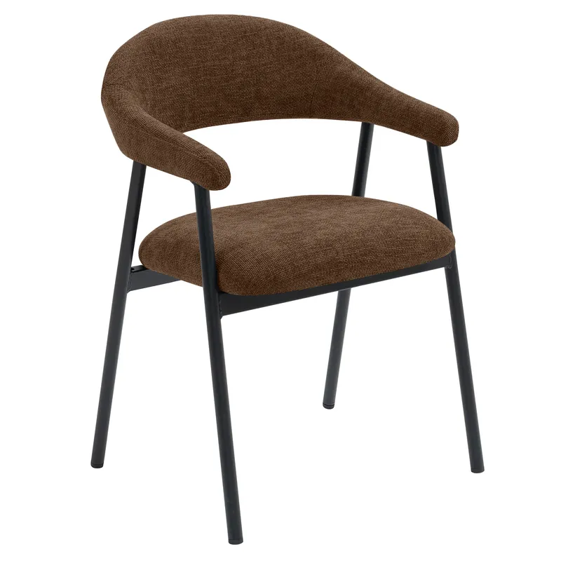 Preis Gesenkt LARA | Hotel Stuhl | Stoff/Textil | Braun