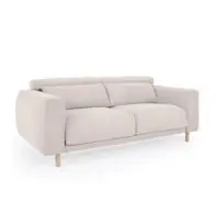 3-Sitzer Sofa Singa 215 x 98 x 114 cm Weiß Schnäppchen