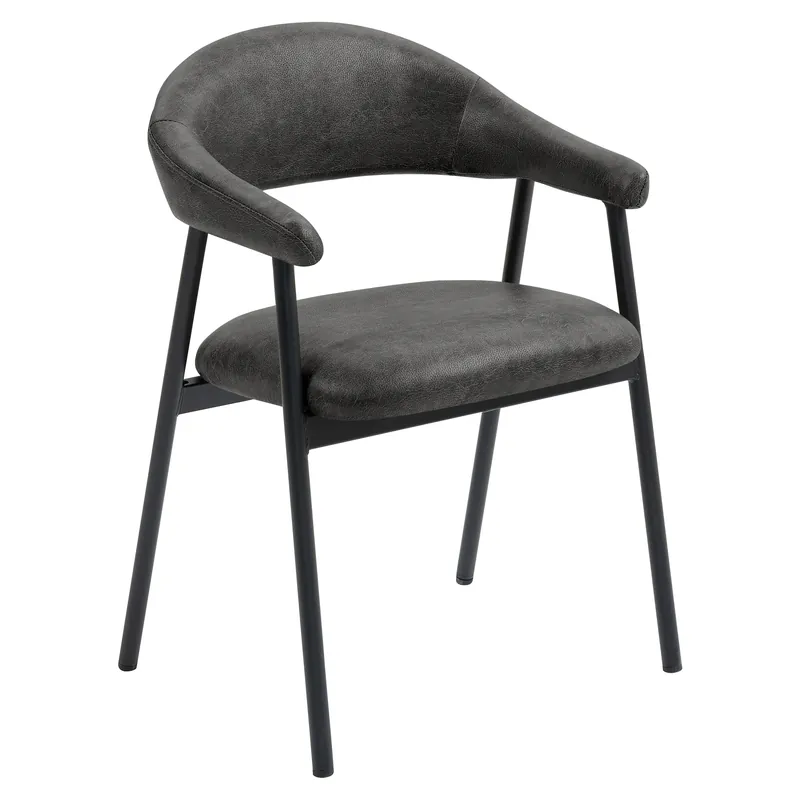 Neu LARA | Hotel Stuhl | Leder | Schwarz