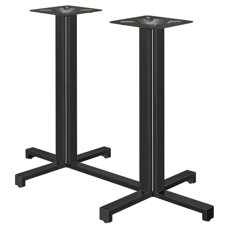 PALERMO | Bistro Doppel Stehtischgestell | Höhe: 105 cm | Fuß: 125 x 68 cm | Schwarz Schnäppchen