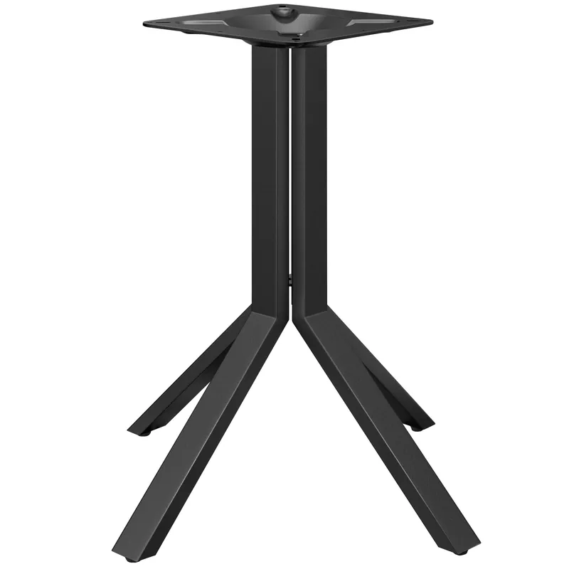 Ausverkauf ELVAS BIG | Bistro Stehtischgestell | Höhe: 105 cm | Fuß: 68 x 68 cm | Schwarz