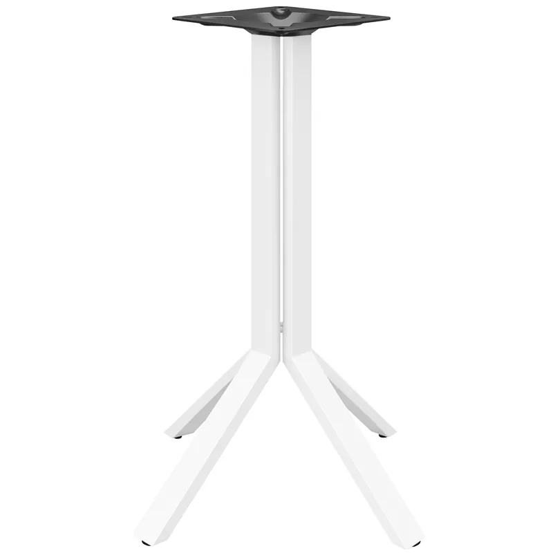 ELVAS BIG | Bistro Stehtischgestell | Höhe: 105 cm | Fuß: 68 x 68 cm | Weiß Geprüft
