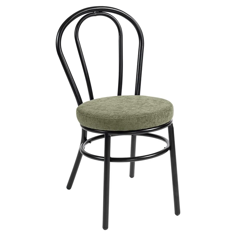 Saisonangebot RUBEN | Bugholz Design Stuhl | Stahl | Stoff/ Textil | Grün