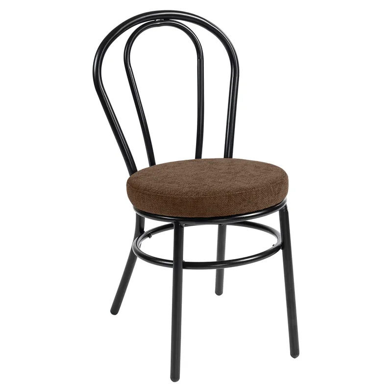 Aktuell RUBEN | Bugholz Design Stuhl | Stahl | Stoff/ Textil | Braun