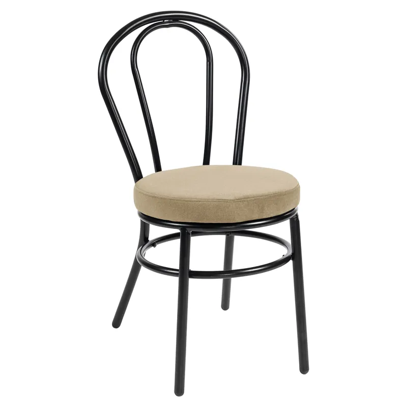 Solange Der Vorrat Reicht RUBEN | Bugholz Design Stuhl | Stahl | Samt | Taupe