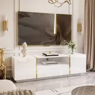 Abverkauf TV-Lowboard ONYX TV-Schrank Hochglanz Fernsehschrank