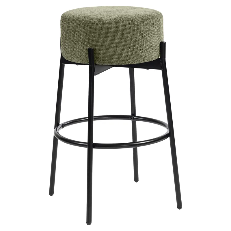 Top-Seller JULIANA | Gastro Barhocker | Stoff/ Textil | Grün