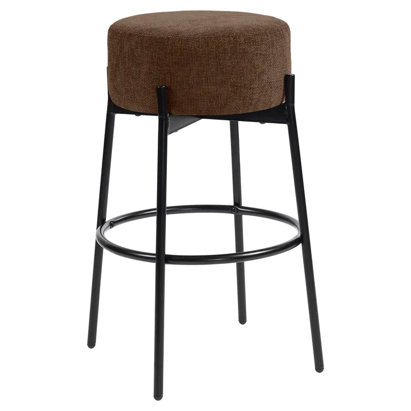 JULIANA | Gastro Barhocker | Stoff/ Textil | Braun Neue Ware