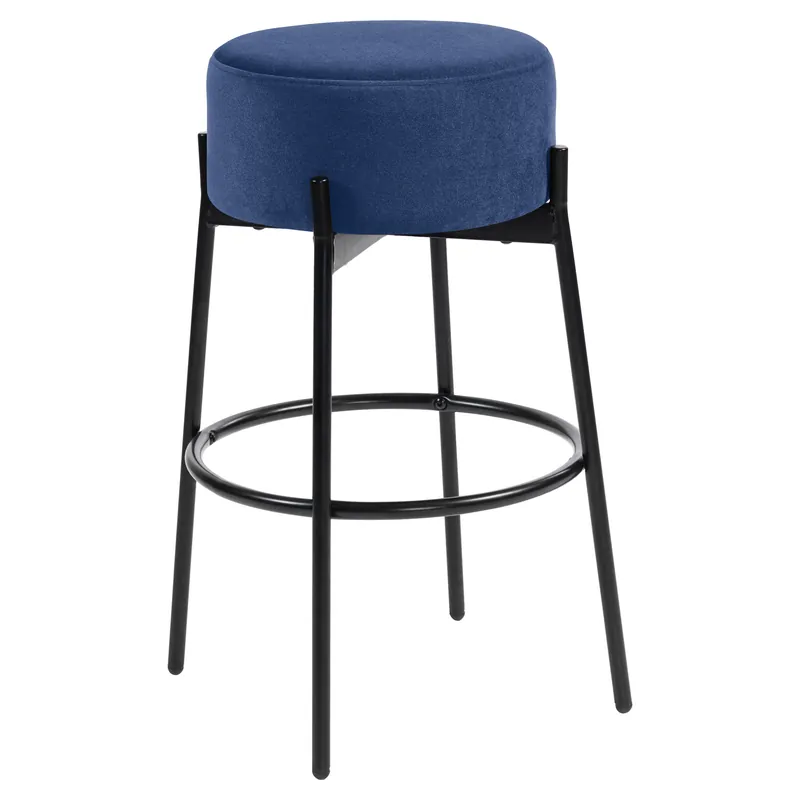 JULIANA | Gastro Barhocker | Samt | Blau Wochenendangebot